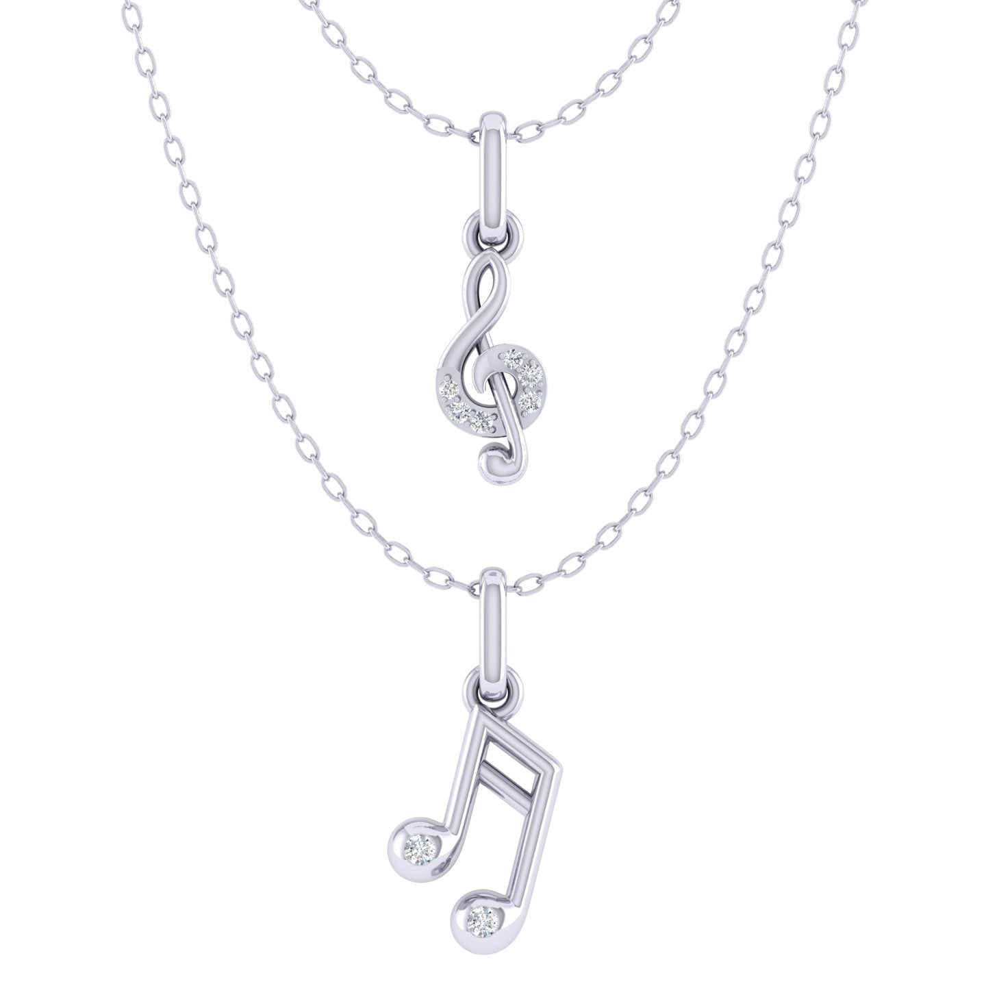 Sterling Silver Textured Music Note Pendant – Grahams Jewellers