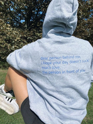 Dear Person Behind Me Hoodie, Aesthetic Oversized Sweatshirt, Person Behind  Me Sweatshirt, Aesthetic Be Kind Sweatshirt, Mental Health 