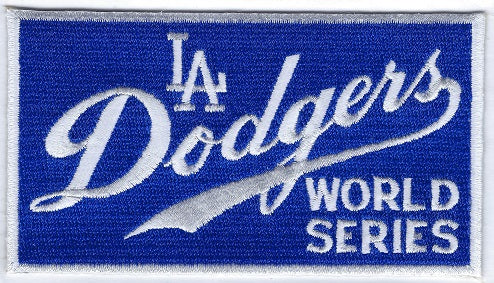 world series dodgers patch