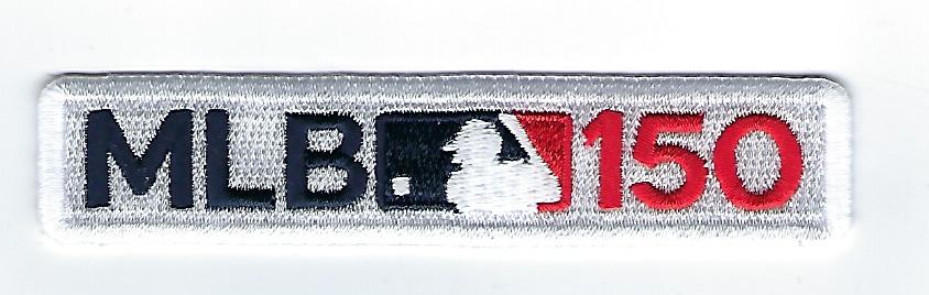 mlb 150th anniversary patch