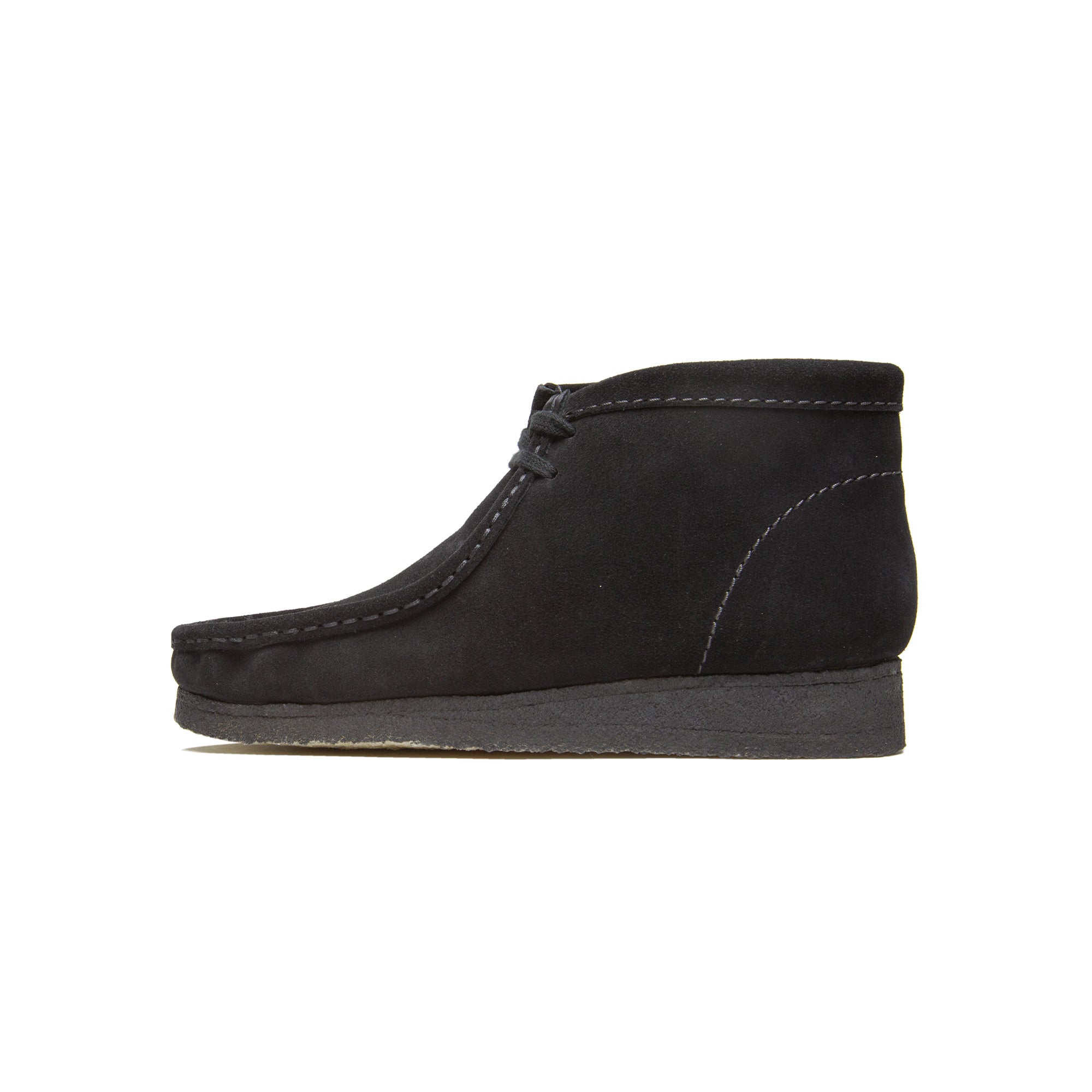 clarks wallabee boots black