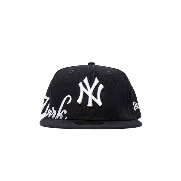 Men's New York Yankees New Era Navy Sidesplit 59FIFTY Fitted Hat