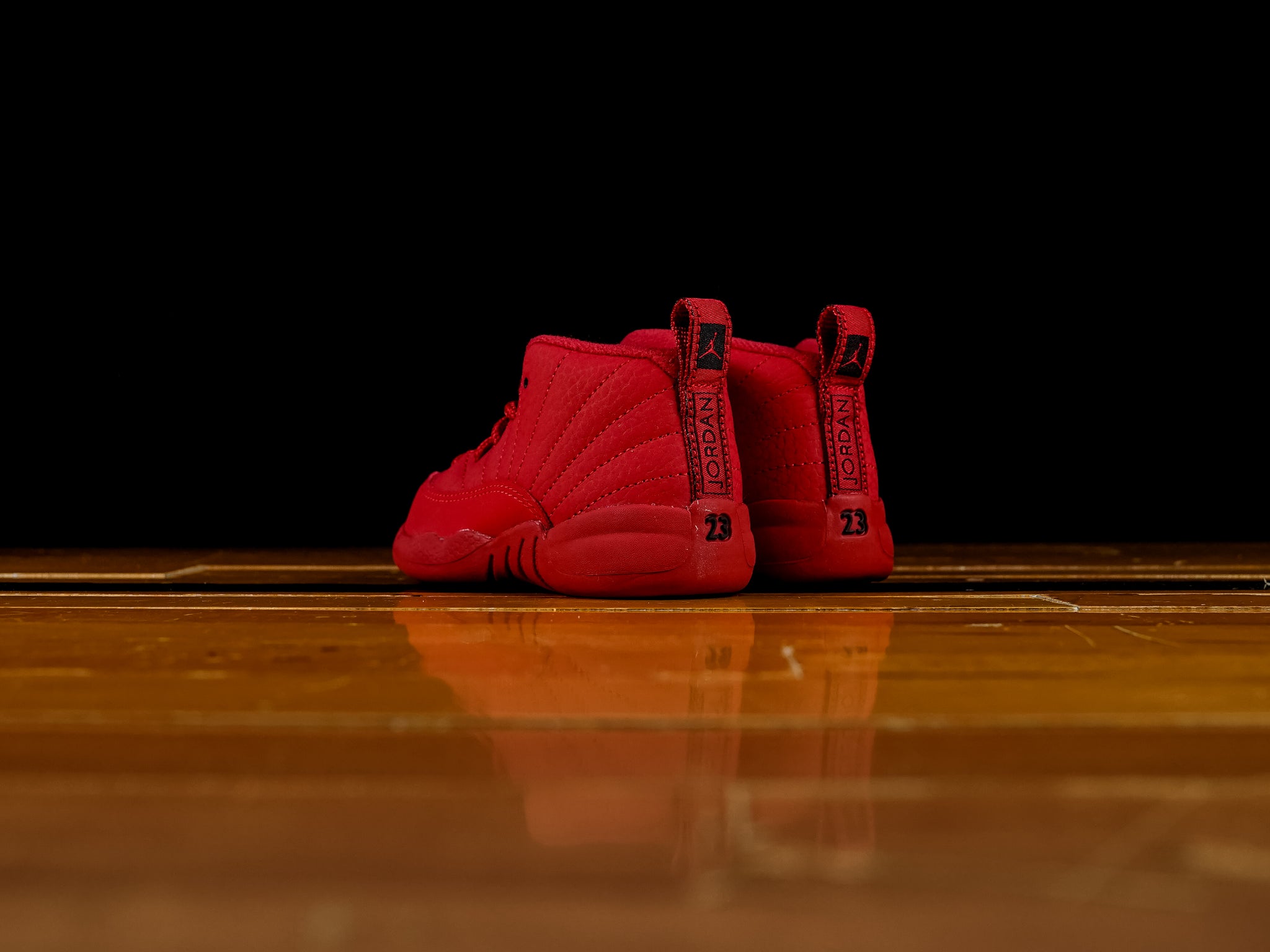 all red toddler jordans