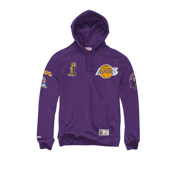 Men's Los Angeles Lakers Mitchell & Ness Purple City Collection Heritage  Hoodie