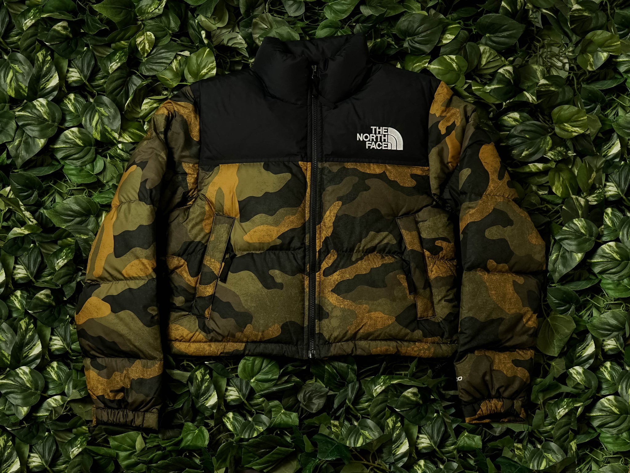 the north face nuptse crop