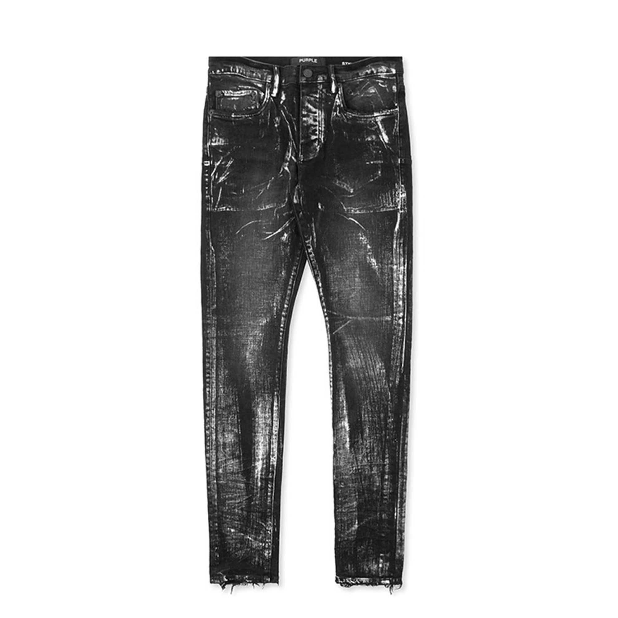 Purple Brand P001 Midnight Coated Jeans - Black - Due West