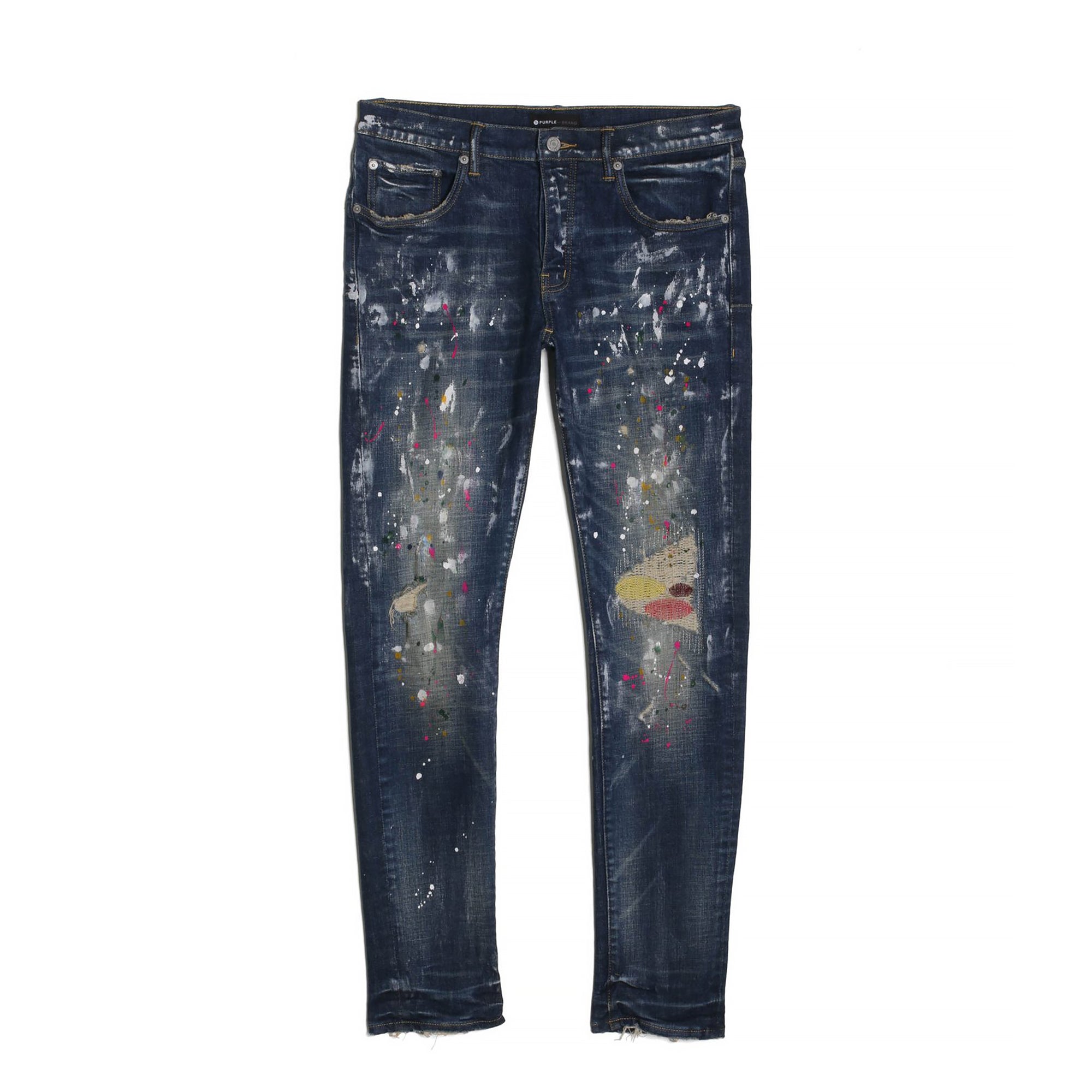 Purple-brand Distressed Dirty Jeans Mens Style : P002-ddgb222