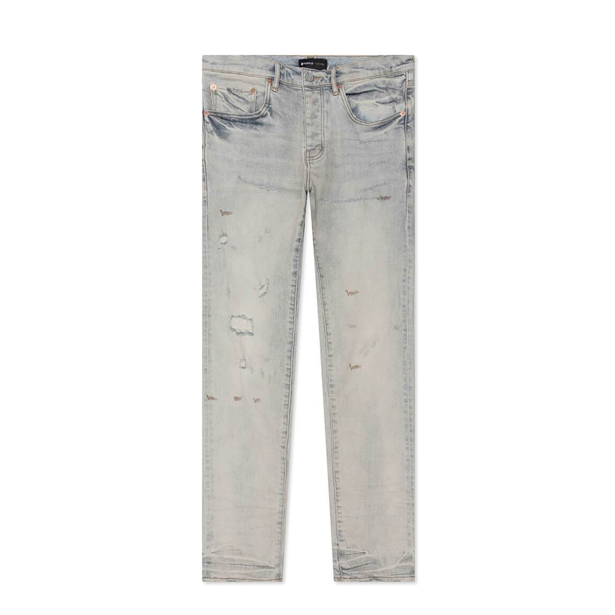 Purple Brand Slim-fit Denim Jeans Super Light Indigo In White