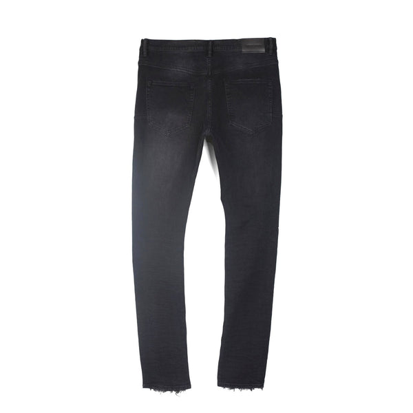 P001 LOW RISE SKINNY JEAN - Black Oil Spill