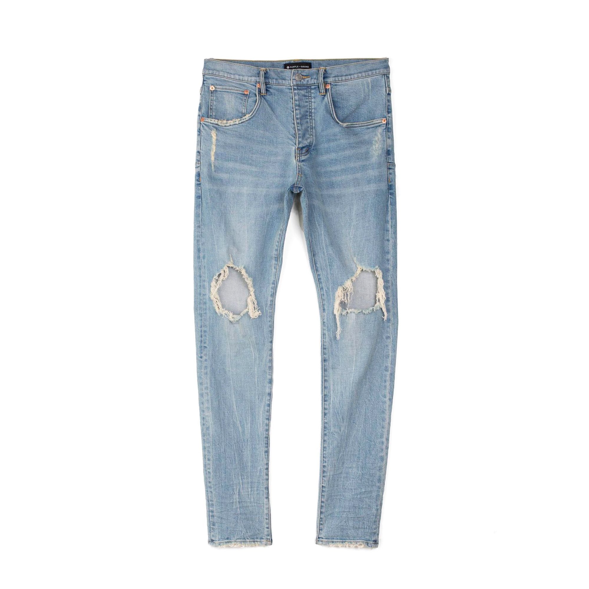 Buy PURPLE BRAND 80s Low Rise Skinny Jeans 'Light Indigo' - P001 EBLT124