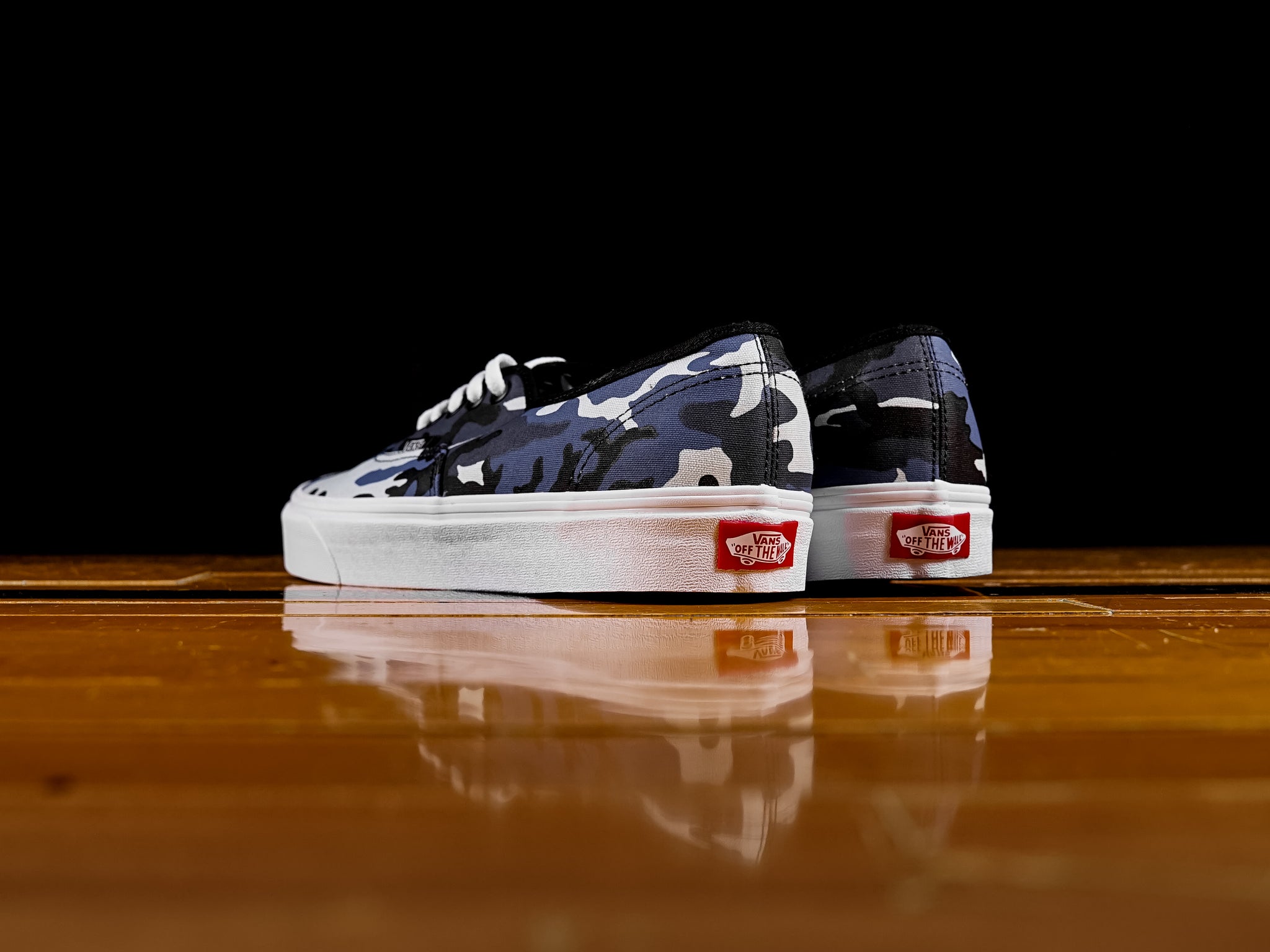 camo vans authentic