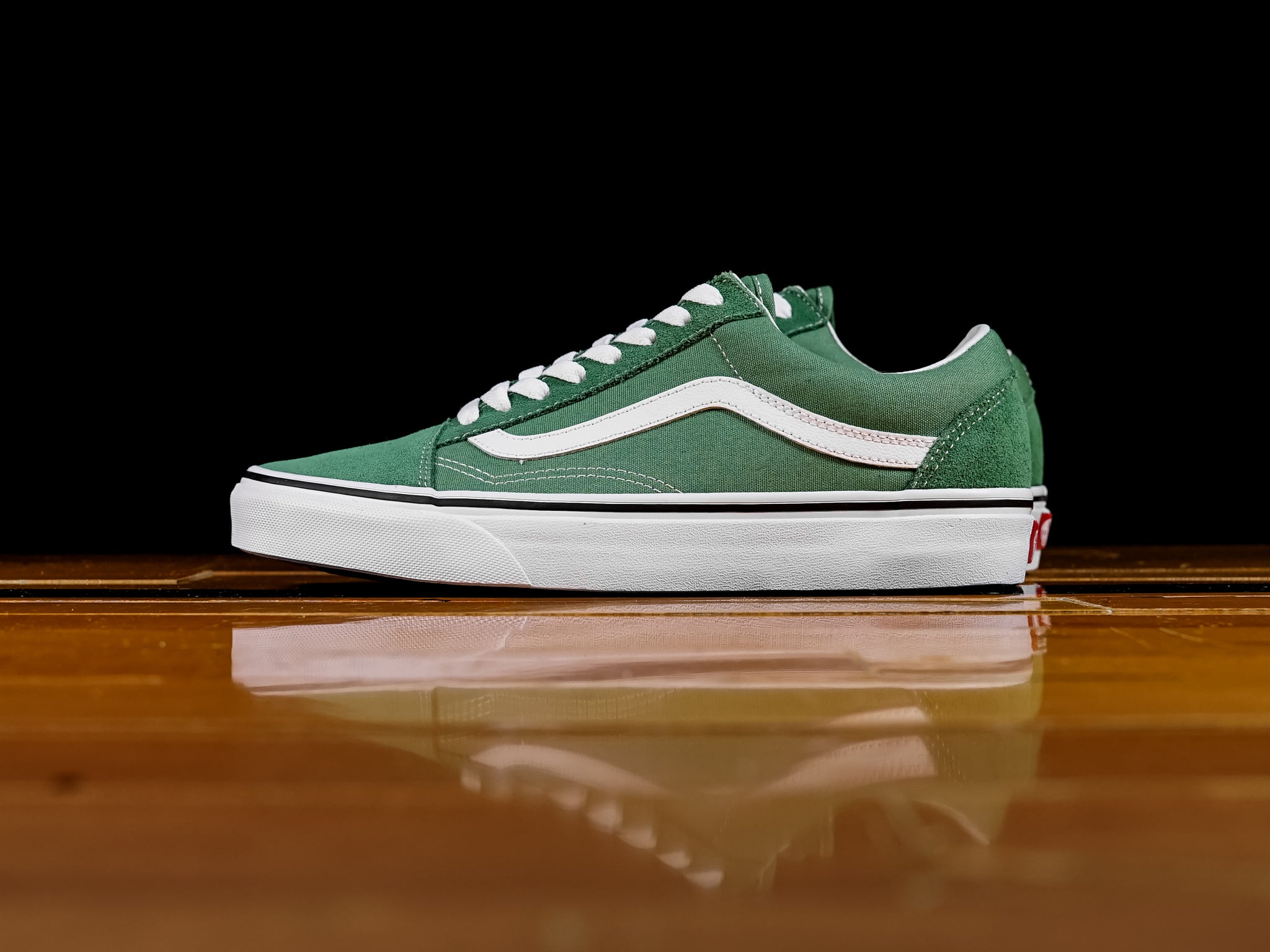 vans old school mens Green