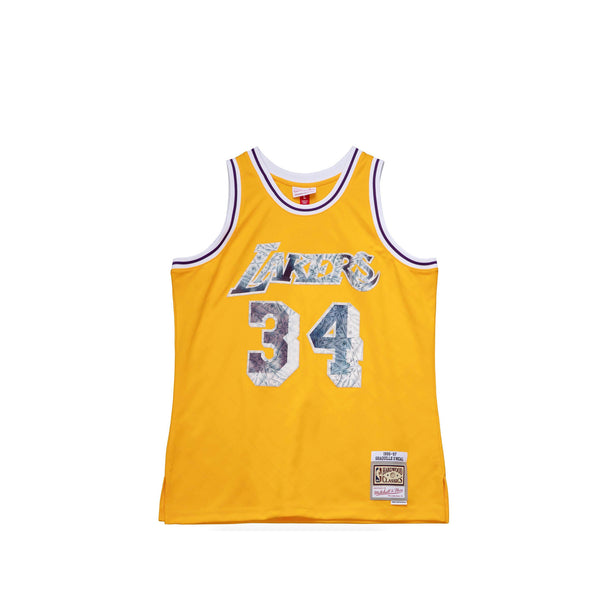 Mitchell & Ness Mens Magic Johnson 75th Anniversary Los Angeles Lakers Swingman Jersey M