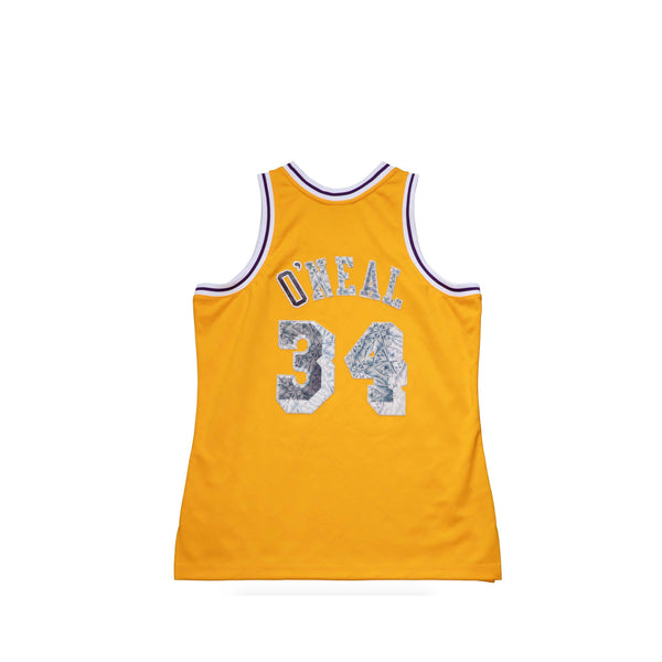 Mitchell & Ness Mens Magic Johnson 75th Anniversary Los Angeles Lakers Swingman Jersey M