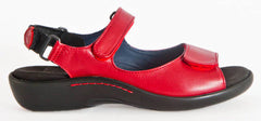 red leather wolky sandals