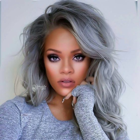 Gray Wigs Lace Frontal Wigs Whitish Blonde Hair Roywigs