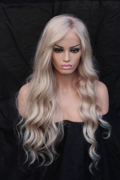 Blonde Wigs Lace Frontal Hair Short Blonde Hair With Lowlights