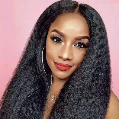 Black Lace Frontal Wigs Wigs With Bangs For African American Roywigs