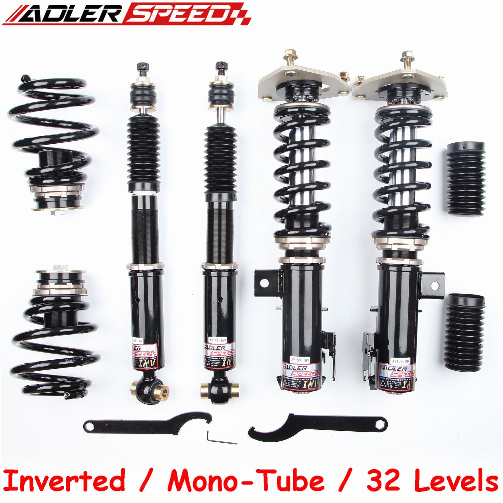 ADLERSPEED Adjustable Inverted Coilovers Suspension 32 Ways For 2008-15 Scion XB