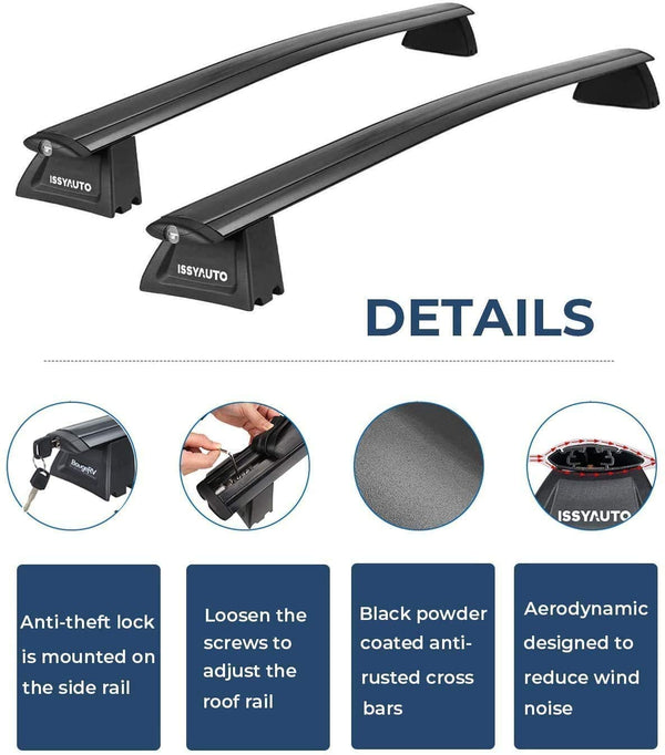 ISSYAUTO Cross Bars Roof Racks for 20112020 Jeep Grand