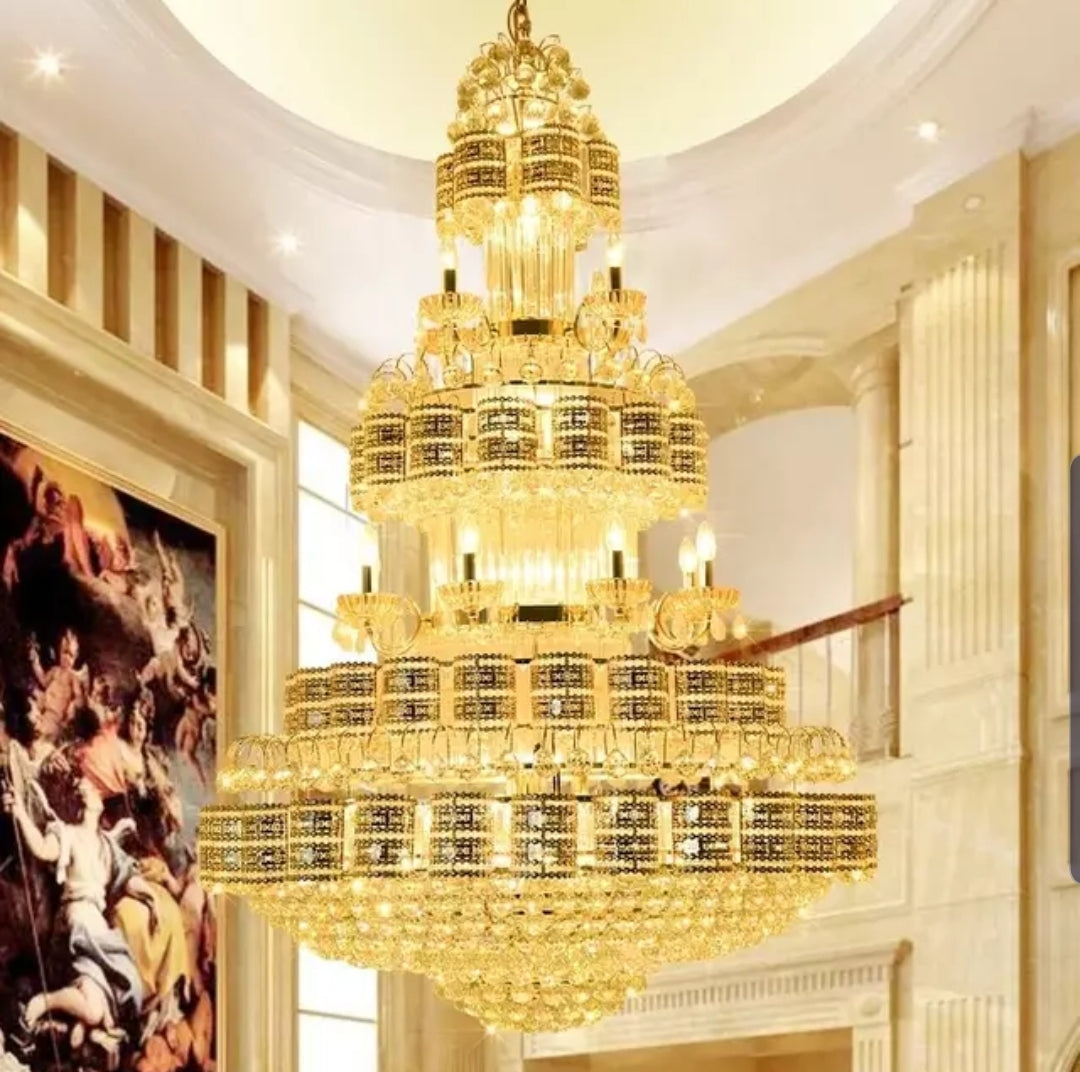 giant modern chandelier