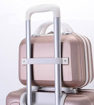 Vanity suitcase that clings