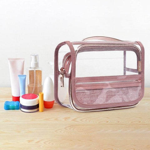 Trousse de Toilette Transparente à Suspendre