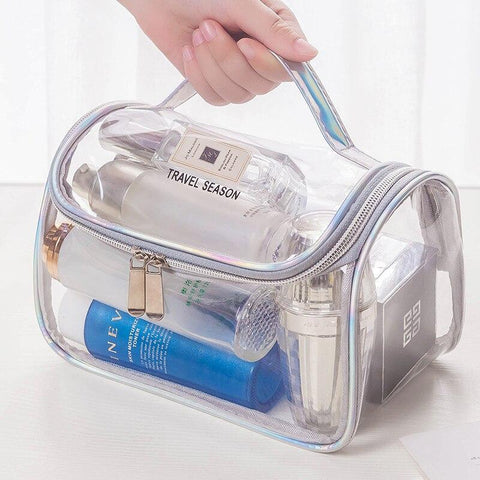 Bolsa de higiene pessoal transparente para cabine de avião