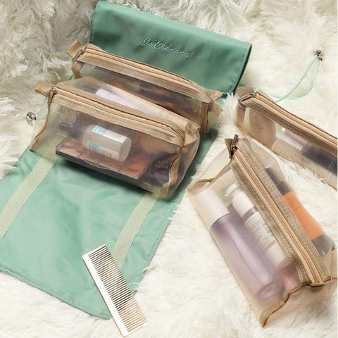 Practical toiletry bag for women Green