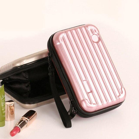 Rigid makeup pouch