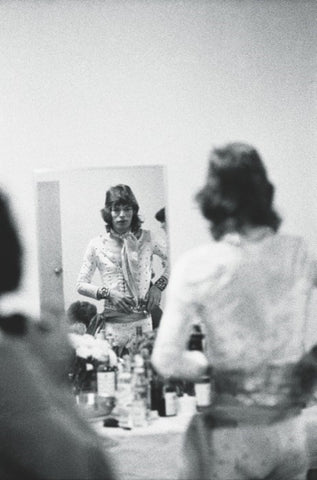Mick Jagger in Ossie Clark - 1972 Photography by Ken Regan