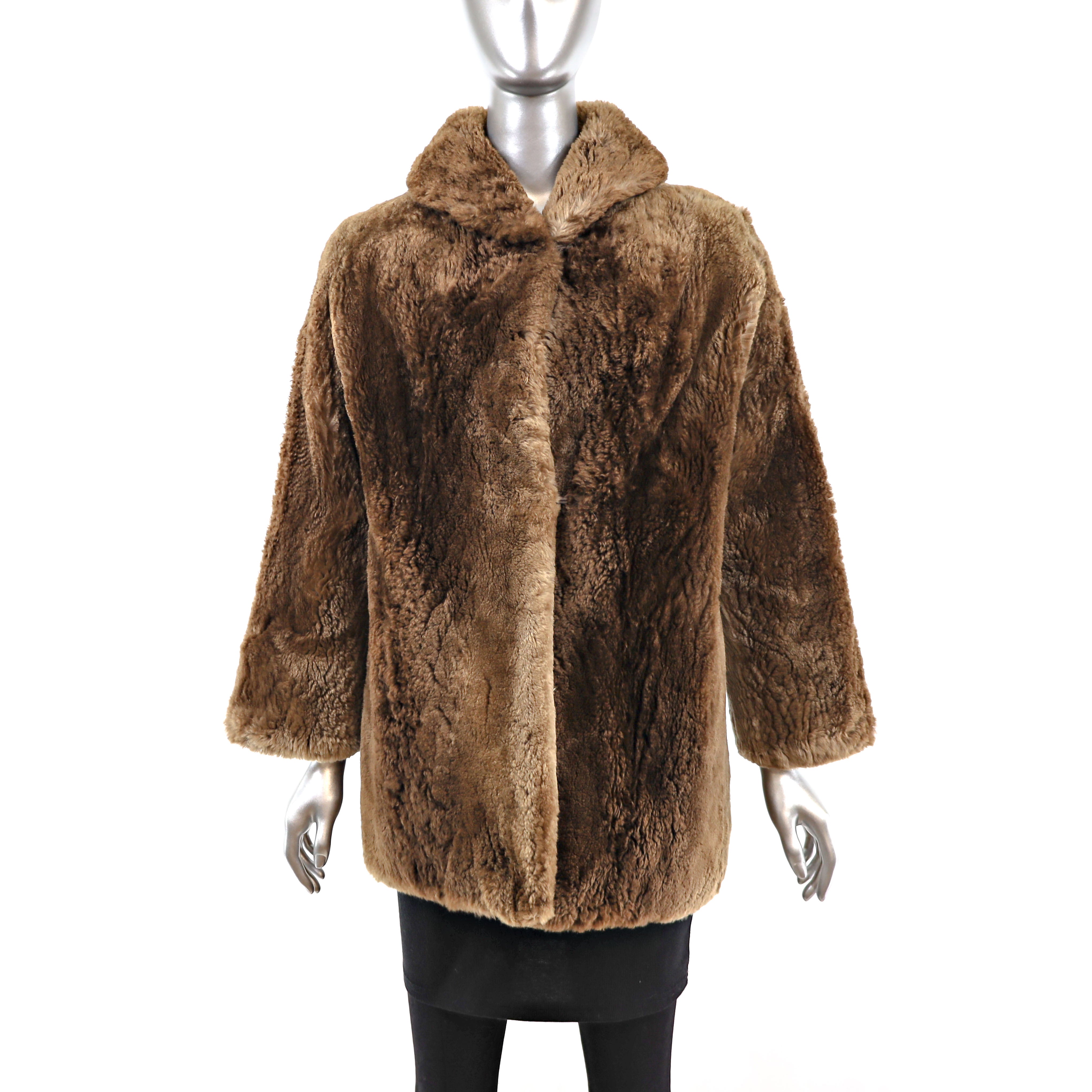 Sheared Beaver Jacket- Size M | VintageFurs