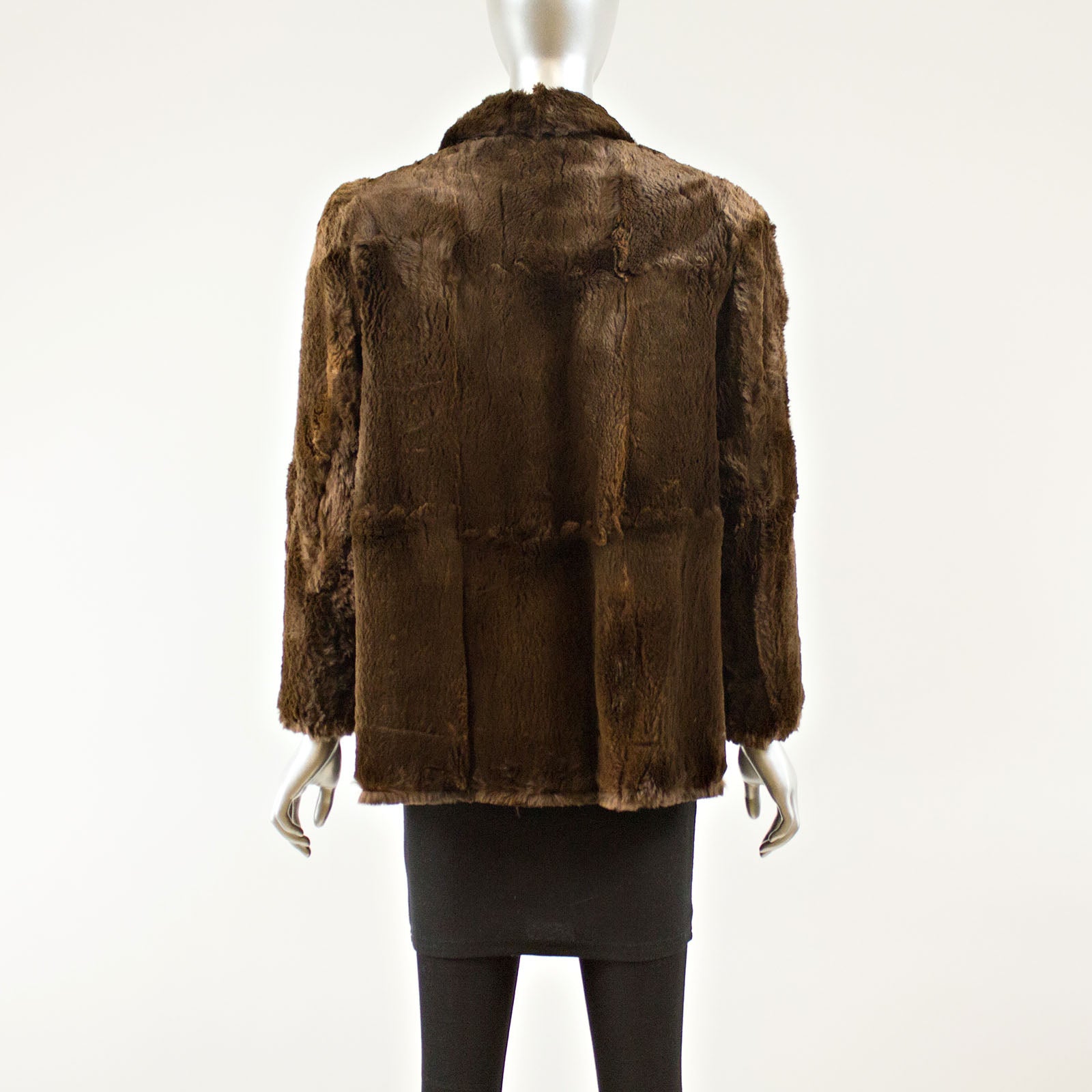 Brown Sheared Beaver Jacket - Size M (Vintage Furs) | VintageFurs