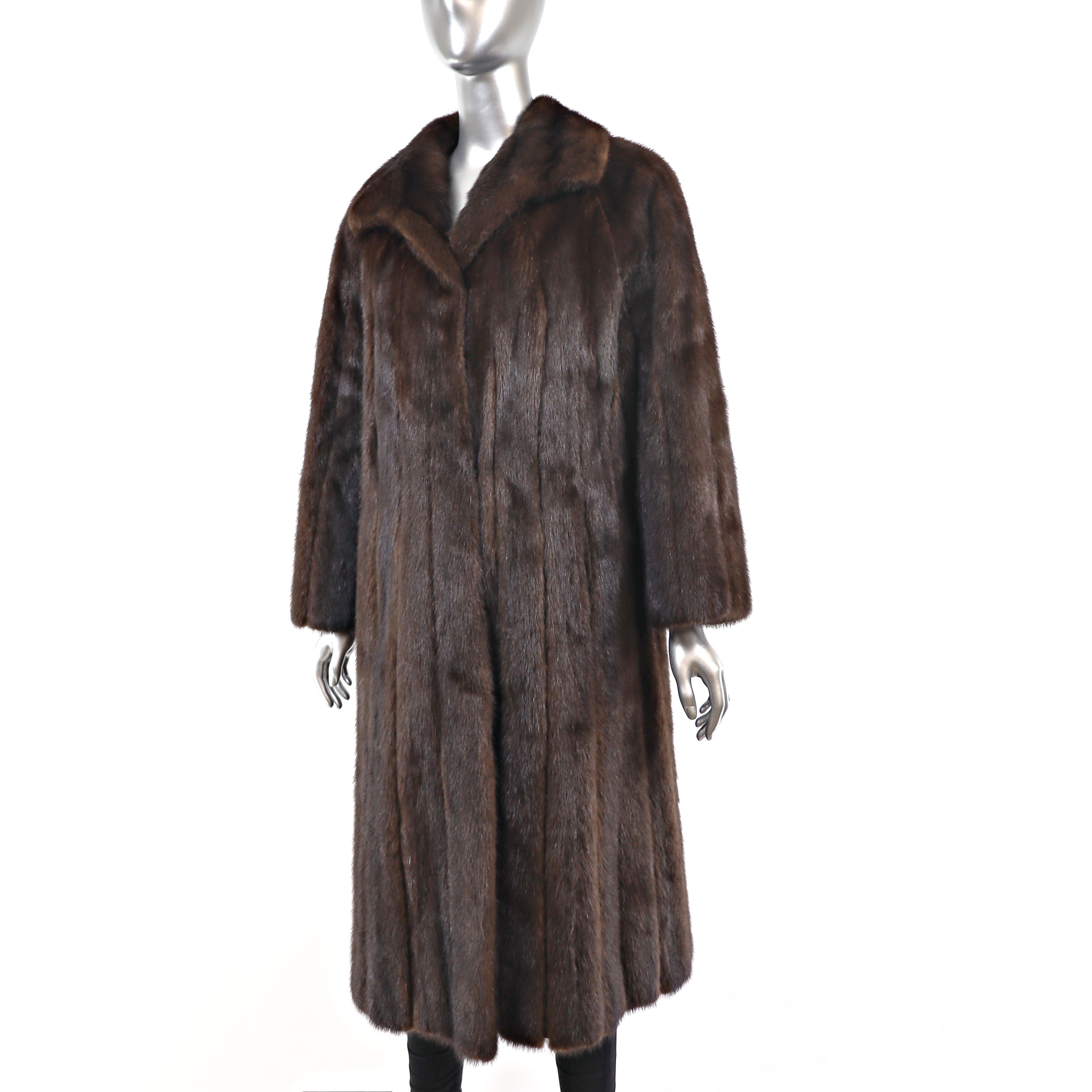 Mahogany Mink Coat- Size L | VintageFurs