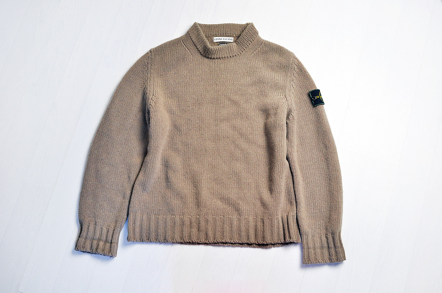 Vintage Stone Island Khaki/Olive Knit Jumper/Sweater CMBK