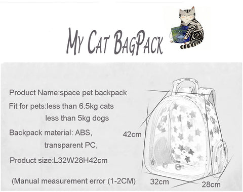 Cat Bag sizes