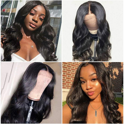 Kylie Transparent 13x4 Lace Frontal Body Wave Wig - Virgin Remy Human