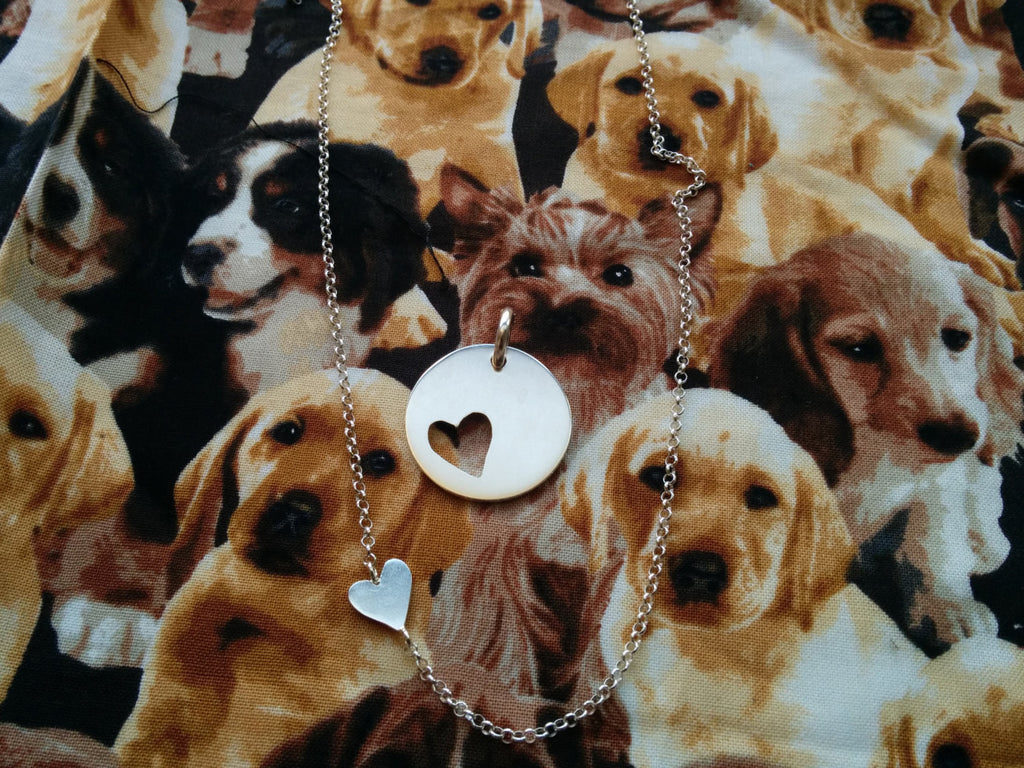 dog and human bff necklace