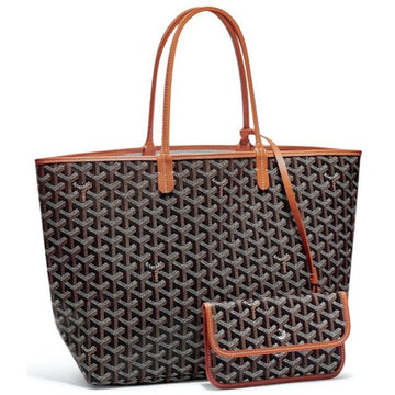 Goyard White Chevron St Louis PM Tote Bag with Pouch 863276