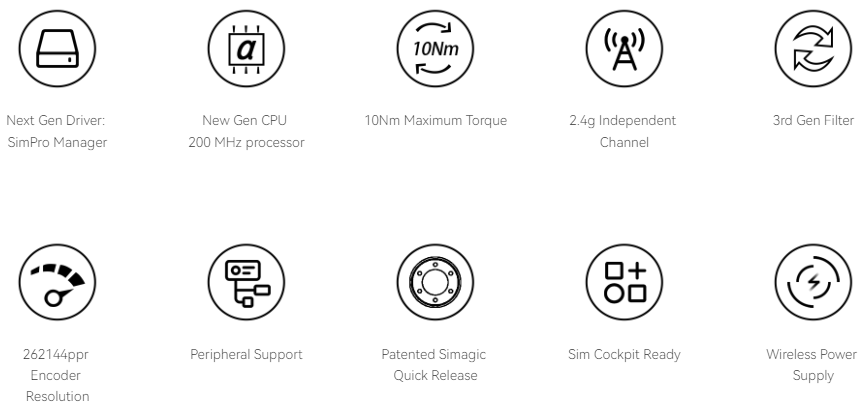 SIMAGIC Alpha Mini Features