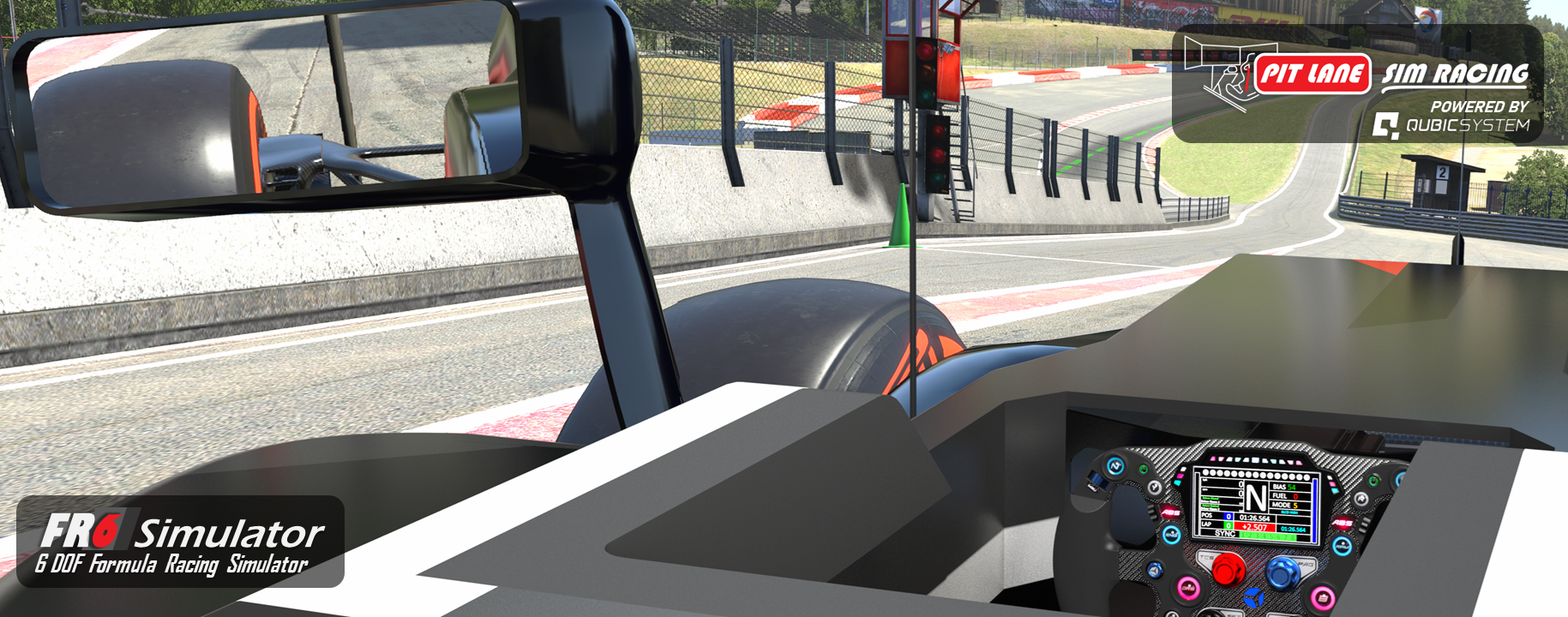 Pit Lane Sim Racing FR6 6 DOF Formula Racing Simulator