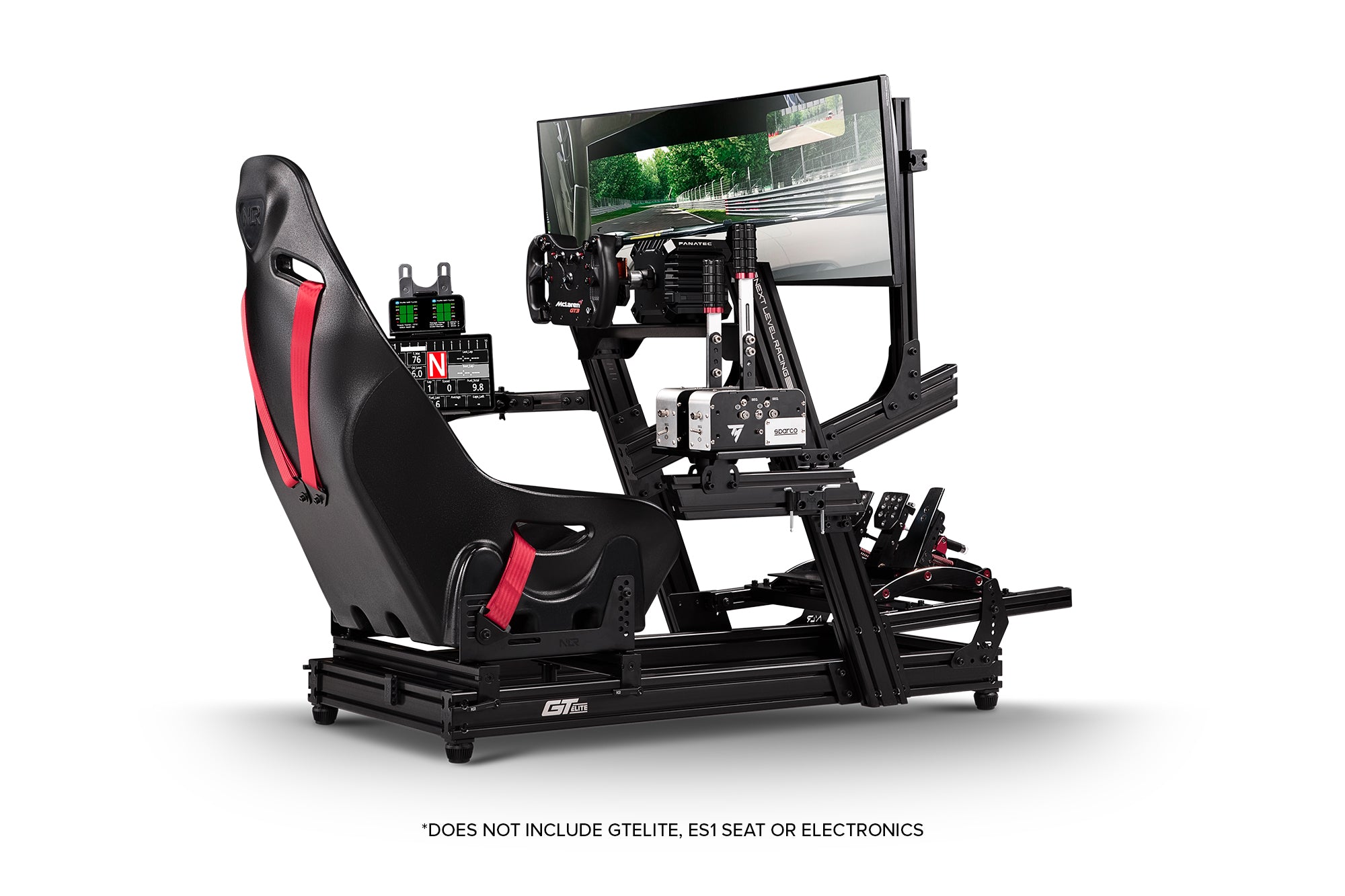 Next Level Racing Gt Elite Cockpit Mount Monitor Stand Carbon Grey Pit Lane Sim Racing
