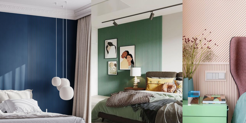 Green Acoustic Headboard For Bedroom