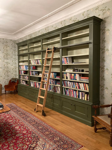 Rolling library ladder bookcase from Library Ladder company c/o Christopher Hamilton