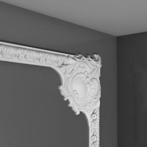 Decorative corner moulding from the library ladder company