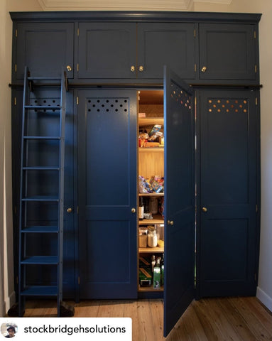 Storage ideas with library ladders by the library ladder company