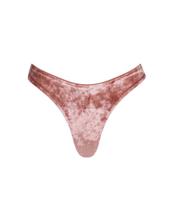 Byron Cheeky Bikini Bottoms - Rosé Velvet