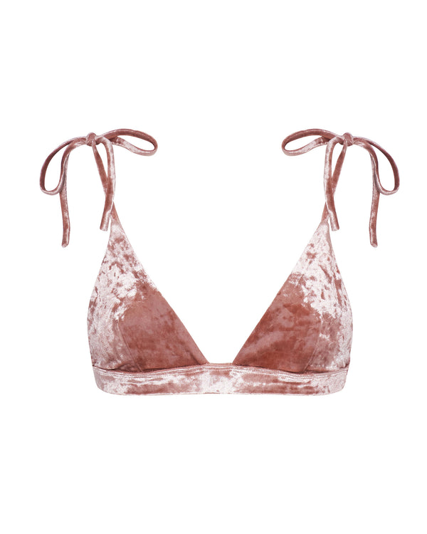 Byron Cheeky Bikini Bottoms - Rosé Velvet, White Sands