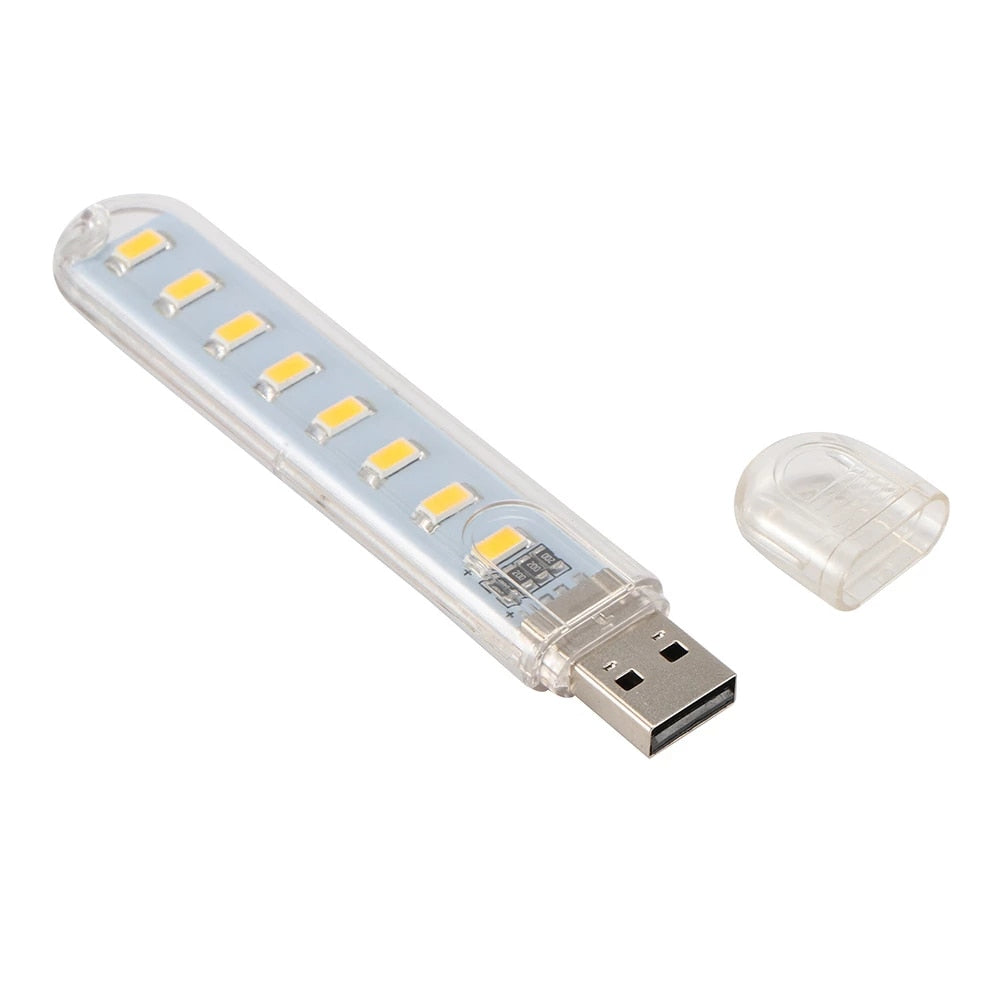 Dealsplant Portable 5 Watts USB LED Tube Light 1 Feet Cool White Home