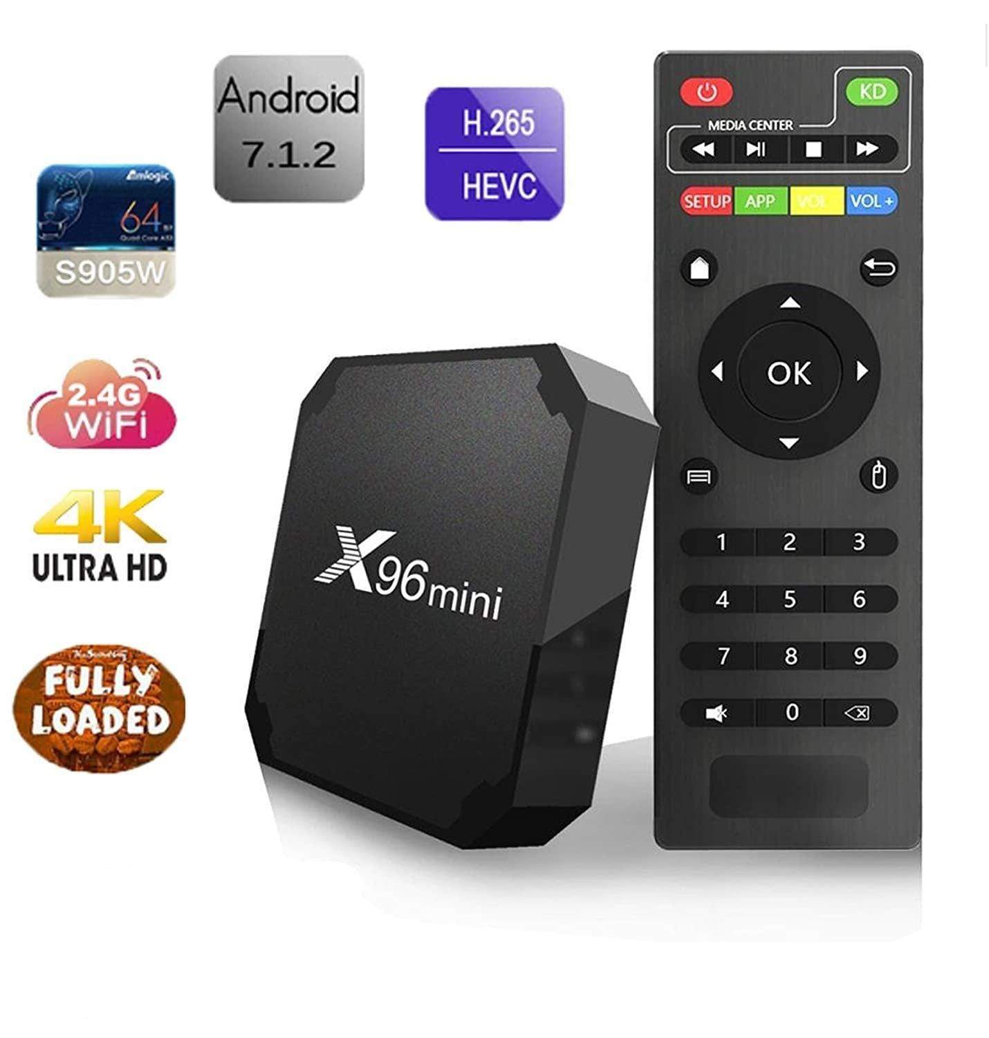 PREMIUMS MXQ Android TV Box 4K Ultra HD 1 GB RAM 8 GB ROM Smart TV Box for  LED/LCD TV, Internet TV Smart TV Box Media Streaming Device - PREMIUMS 